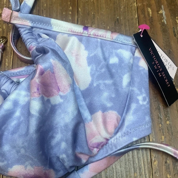 VICTORIA’S SECRET RUCHED FLORAL WICKED PUSH UP WITHOUT PADDING TOP & BOTTOM SET - Picture 6 of 6